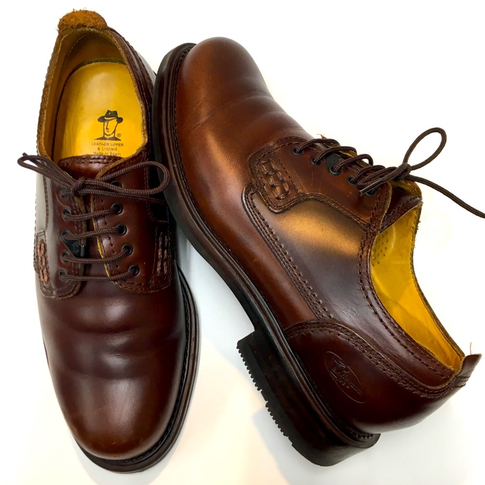 Havana Joe Men’s Brown Leather Shoes Size EU 43 Rubber Lug Sole Preppy Academia